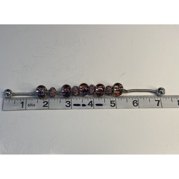 Mixed Fashion Jewelry Lot Purple Pink Hues 7 pc Necklaces Earrings Bracelet EUC - Picture 13 of 16